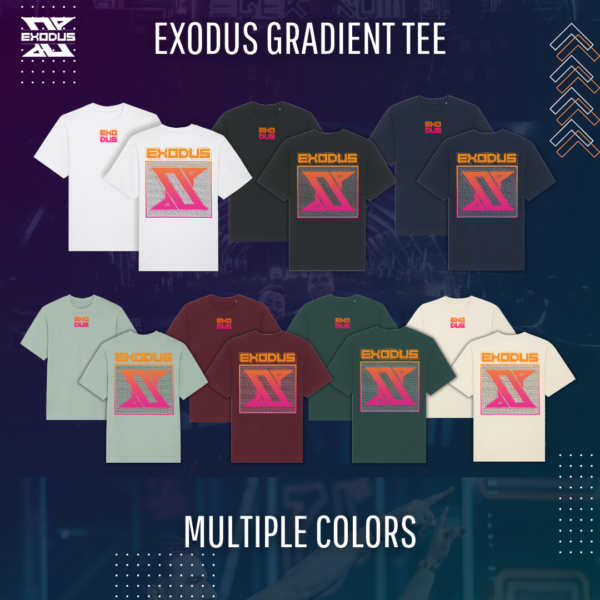 Exodus Gradient Tee colors